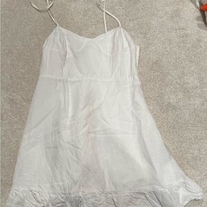 Forever 21 White Lace Trim Chemise